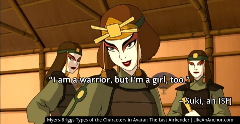 Myers-Briggs Types of the Characters in Avatar: The Last Airbender | LikeAnAnchor.com