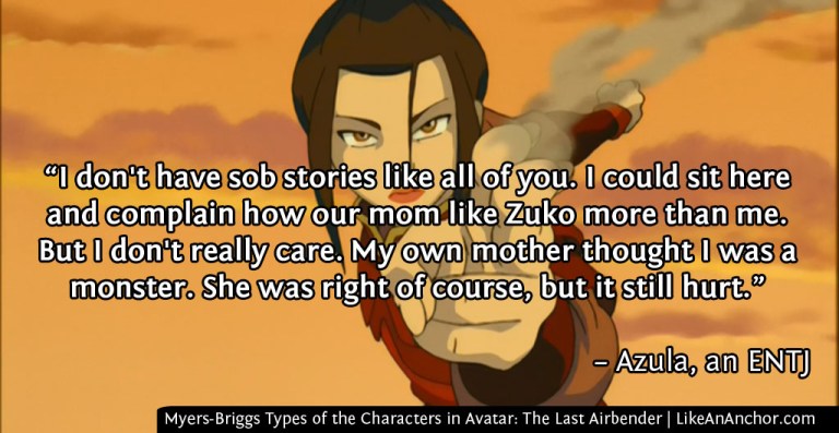 Myers-Briggs Types of the Characters in Avatar: The Last Airbender | LikeAnAnchor.com