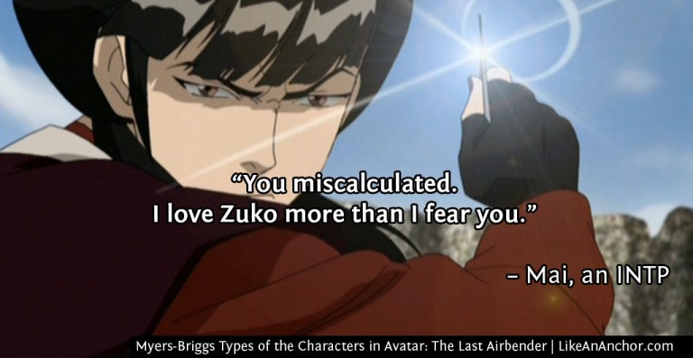 Myers-Briggs Types of the Characters in Avatar: The Last Airbender | LikeAnAnchor.com