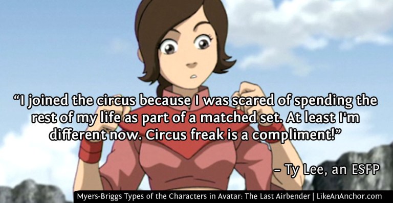 Myers-Briggs Types of the Characters in Avatar: The Last Airbender | LikeAnAnchor.com