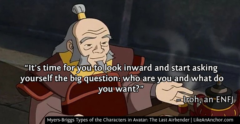 Myers-Briggs Types of the Characters in Avatar: The Last Airbender | LikeAnAnchor.com