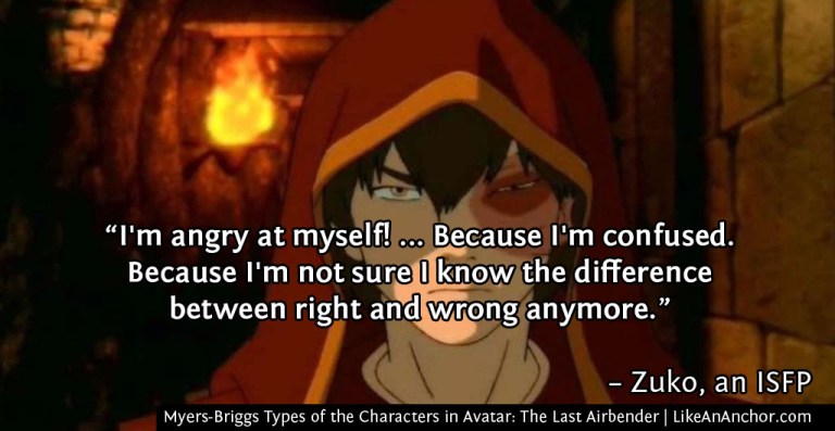 Myers-Briggs Types of the Characters in Avatar: The Last Airbender | LikeAnAnchor.com