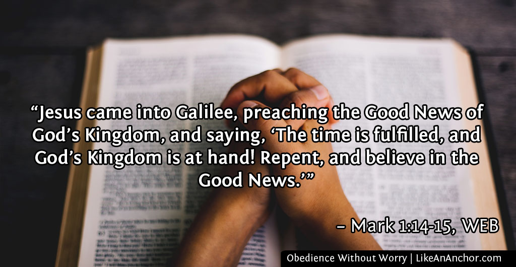 Obedience Without Worry | LikeAnAnchor.com