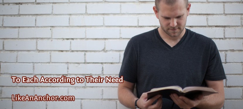 To Each According to Their Need