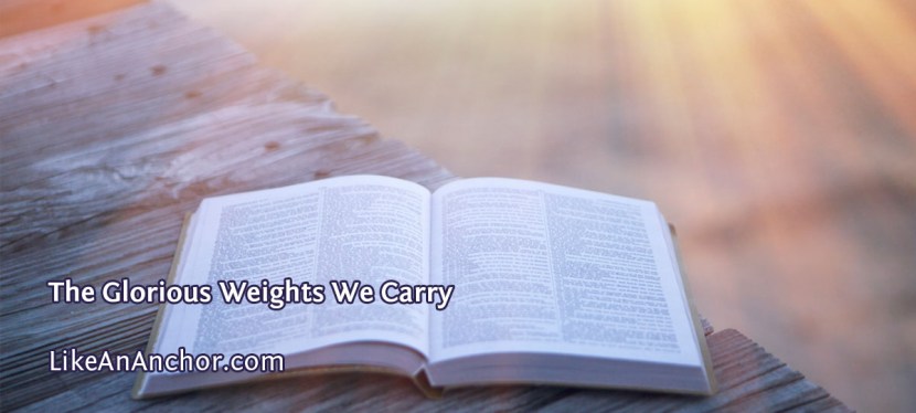 The Glorious Weights We Carry