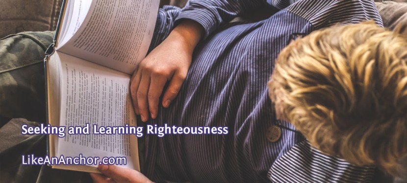 Seeking and Learning&nbsp;Righteousness