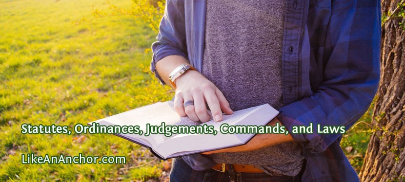 Statutes, Ordinances, Judgements, Commands, and&nbsp;Laws